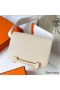 Hermes Geta Handmade Bag In Nata Chevre Mysore Leather