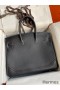 Hermes Ghillies Birkin 35cm Limited - edition Bag In Black Calfskin
