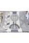 Hermes Grey Dressage Tressage Shawl 140
