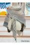 Hermes Grey Dressage Tressage Shawl 140