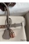 Hermes HSS Birkin 25 Bicolor Bag in Craie and Gris Asphalt Epsom Calfskin