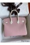 Hermes HSS Birkin 25 Bicolor Bag in Pink and Craie Chevre Mysore Leather