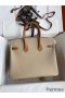 Hermes HSS Birkin 25 Bicolor Bag in Trench and Gold Epsom Calfskin