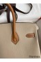 Hermes HSS Birkin 25 Bicolor Bag in Trench and Gold Epsom Calfskin