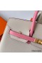 Hermes HSS Birkin 25 Sellier Bag in Craie and Rose Confetti Epsom Calfskin