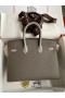 Hermes HSS Birkin 25 Sellier Bag in Etain and Gris Mouette Epsom Calfskin