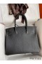 Hermes HSS Birkin 30 Bicolor Bag in Black and Red Chevre Mysore Leather