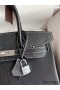 Hermes HSS Birkin 30 Bicolor Bag in Black and Red Chevre Mysore Leather
