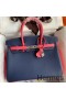 Hermes HSS Birkin 30 Bicolor Bag in Blue Saphir and Rose Lipstick Epsom Calfskin