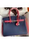 Hermes HSS Birkin 30 Bicolor Bag in Blue Saphir and Rose Lipstick Epsom Calfskin