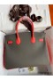 Hermes HSS Birkin 30 Bicolor Bag in Etain and Piment Epsom Calfskin