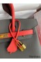 Hermes HSS Birkin 30 Bicolor Bag in Etain and Piment Epsom Calfskin
