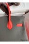 Hermes HSS Birkin 30 Bicolor Bag in Etain and Piment Epsom Calfskin