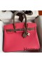 Hermes HSS Birkin 30 Bicolor Bag in Rose Lipstick and Taupe Epsom Calfskin