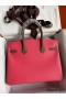 Hermes HSS Birkin 30 Bicolor Bag in Rose Lipstick and Taupe Epsom Calfskin