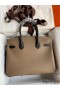 Hermes HSS Birkin 30 Bicolor Bag in Taupe and Black Epsom Calfskin