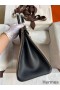 Hermes HSS Birkin 30 Bicolor Bag in Taupe and Black Epsom Calfskin