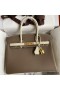 Hermes HSS Birkin 30 Bicolor Bag in Taupe and Craie Epsom Calfskin
