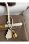 Hermes HSS Birkin 30 Bicolor Bag in Taupe and Craie Epsom Calfskin
