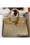 Hermes HSS Birkin 30 Bicolor Bag in Trench and Yellow Epsom Calfskin
