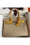 Hermes HSS Birkin 30 Bicolor Bag in Trench and Yellow Epsom Calfskin