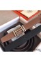 Hermes H Au Carre Belt Buckle & Brown 32mm Strap