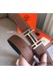 Hermes H Au Carre Belt Buckle & Brown 32mm Strap