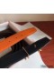 Hermes H Au Carre Belt Buckle & Orange 32mm Strap
