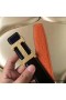 Hermes H Belt Buckle & Orange Clemence 32 MM Strap