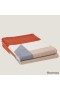 Hermes H Drapeau Blanket in Terracotta and Grey Cashmere