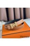 Hermes H Medor Reversible Belt 24MM in Gold Epsom Leather