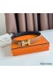 Hermes H Medor Reversible Belt 24MM in Gold Epsom Leather