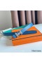 Hermes H Medor Reversible Belt 24MM in Green Epsom Leather