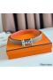 Hermes H Medor Reversible Belt 24MM in Tourterelle Epsom Leather