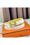 Hermes H Medor Reversible Belt 24MM in White Epsom Leather