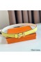 Hermes H Medor Reversible Belt 24MM in White Epsom Leather