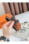 Hermes H Reversible 32MM Belt with Matte Buckle in Gold Clemence Leather