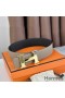 Hermes H Reversible Belt 38MM in Grey and Black Epsom Leather