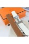 Hermes H Reversible Belt 38MM in White and Gold Epsom Leather