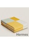 Hermes H Riviera Blanket in Yellow Wool and Cashmere