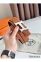 Hermes H Speed Reversible Belt 32MM in Gold Clemence Leather