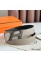 Hermes H Speed Reversible Belt 32MM in Grey Epsom Calfskin