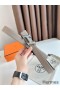 Hermes H Speed Reversible Belt 32MM in Grey Epsom Calfskin