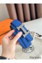Hermes H Striee Reversible Belt 32MM in Blue and Black Epsom Calfskin