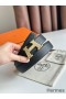 Hermes H Take Off Reversible Belt 32MM in Black Clemence Leather