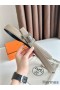 Hermes H Take Off Reversible Belt 32MM in Grey Clemence Leather