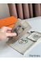 Hermes H Take Off Reversible Belt 32MM in Grey Clemence Leather