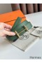 Hermes H d'Ancre Reversible Belt 32MM in Black and Green Epsom Calfskin
