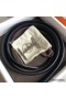 Hermes H d'Ancre Reversible Belt In Black/Ardoise Leather