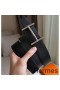 Hermes H d'Ancre Reversible Belt In Black/White Epsom Leather
